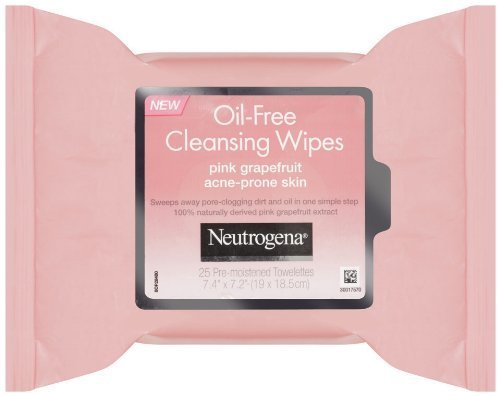 Book Cover Neutrogena Visibly Clear Pink Grapefruit Cleansing Wipes (Quantity of 4)