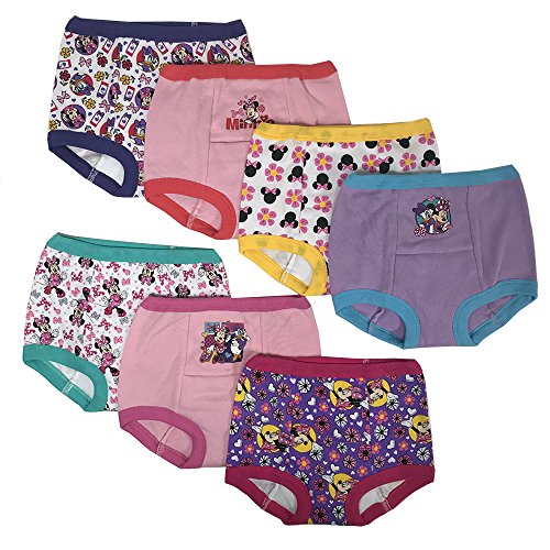 Book Cover Disney Minnie Mouse Girls Potty Training Pants Panties Underwear Toddler 7-Pack Size 2T 3T 4T