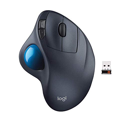 Book Cover Logitech Wireless M570 Trackball Sculpted Shape to Provide Better Support for Your Hand