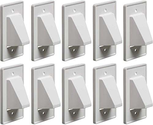 Book Cover Arlington Industries CE1-10 Wall Plates, White, 1-Gang 10-Pack, Set of 10 Pieces