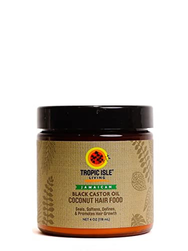 Book Cover Tropic Isle Living Coconut Jamaican Black Castor Oil Hair Food 4 oz