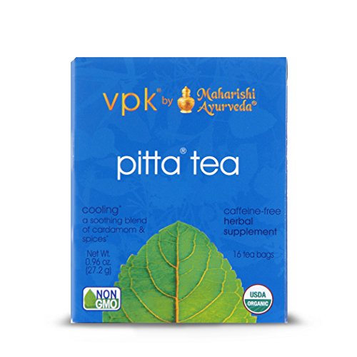 Book Cover Maharishi Ayurveda Organic Soothing Pitta Herbal Tea 16 Tea Bags, .96 oz (27.2 g)
