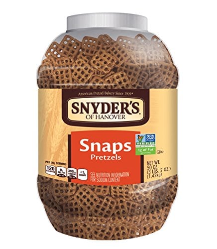 Book Cover Snyder's of Hanover Pretzel Snaps, 50 Ounce Canister