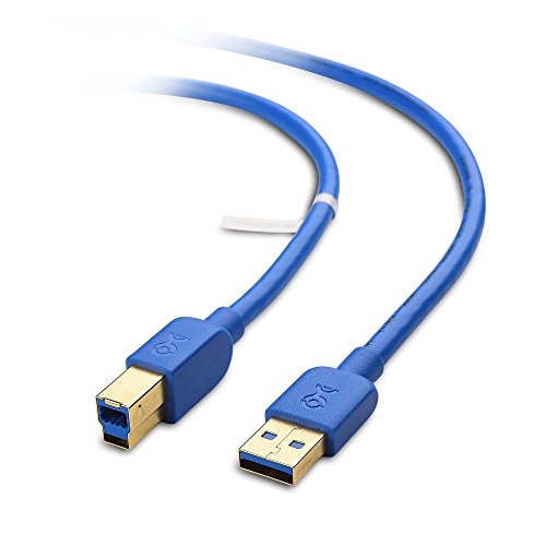 Book Cover Cable Matters Long USB 3.0 Cable (USB 3 Cable, USB 3.0 A to B Cable) in Blue 15 ft