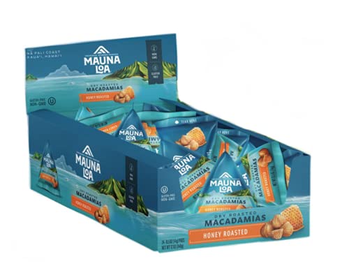 Book Cover Mauna Loa Honey Roasted Macadamia Nuts, 0.5-Ounce Triangle Pack (Pack Of 24)