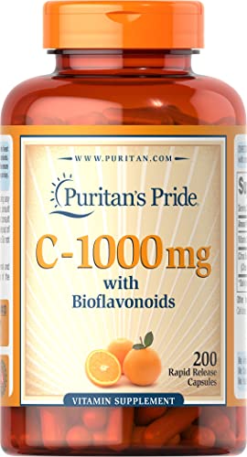 Book Cover Puritan's Pride Vitamin C with Bioflavonoids for Immune System Support & Skin Health Capsules