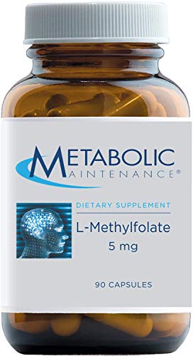 Book Cover Metabolic Maintenance L-Methylfolate 5mg - Active Folate (L-5-MTHF) + Glycine Supplement - B Vitamin for Mood, Nerve, Methylation + Cardiovascular Support (90 Capsules)
