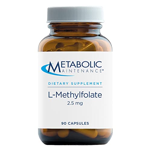 Book Cover Metabolic Maintenance L-Methylfolate 2.5mg - Gluten Free & Dairy Free Folate Supplement - Supports Cognitive + Brain Health - L Methylfolate for Daily Use (90 Capsules)