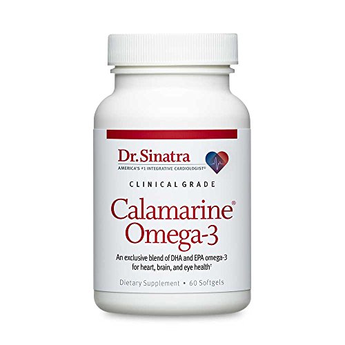 Book Cover Dr. Sinatra's Clinical Grade Calamarine Omega-3 Supplement with DHA and EPA for Brain, Heart, and Eye Health (60 softgels)