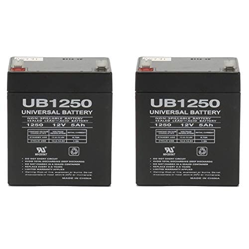 Book Cover UPG Set of 2 Razor E175 12 Volt 5AmpH SLA Replacement Scooter Batteries