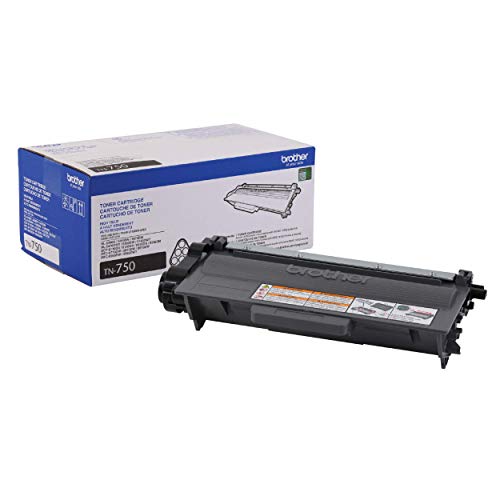Book Cover Brother Genuine High Yield Toner Cartridge, TN750, Replacement Black Toner, Page Yield Up To 8,000 Pages, Amazon Dash Replenishment Cartridge