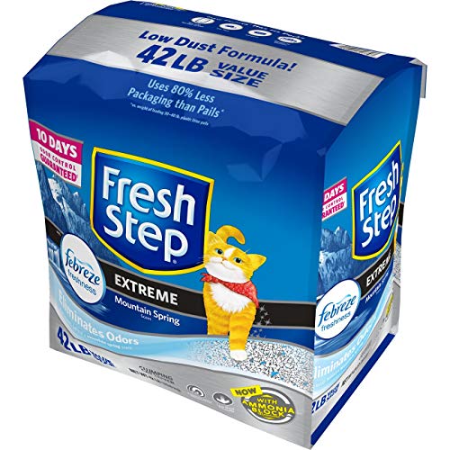 Book Cover Fresh Step Extreme Scented Litter with the Power of Febreze, Clumping Cat Litter, 42 Pounds