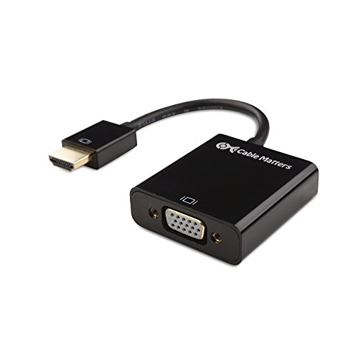 Book Cover Cable Matters HDMI to VGA Adapter (HDMI to VGA Converter) in Black