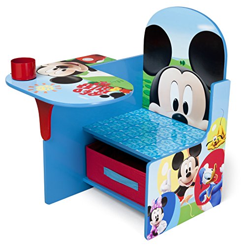 Book Cover Delta Children Chair Desk with Storage Bin, Disney Mickey Mouse