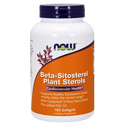 Book Cover Now Supplements, Beta-Sitosterol Plant Sterols with CardioAid®-S Plant Sterol Esters and Added Fish Oil, 180 Softgels