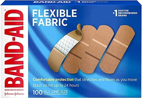 Book Cover Band-Aid Adhesive Bandages, Flexible Fabric, All One Size 1