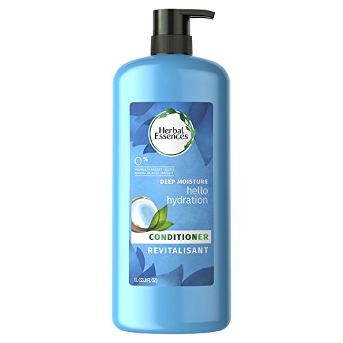 Book Cover Herbal Essences Hello Hydration Moisturizing Conditioner with Coconut Essences, 33.8 fl oz (Packaging May Vary)