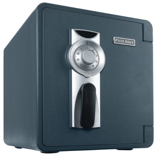 Book Cover First Alert 2087F Waterproof and Fire-Resistant Bolt-Down Combination Safe, 0.94 Cubic Feet