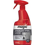 Book Cover Magic Stainless Steel Cleaner - 24 oz - Removes Fingerprints Residue Water Marks & Grease from Appliances - Works Great on Refrigerators Dishwashers Ovens Grills