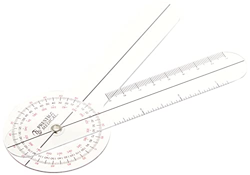 Book Cover Prestige Medical 62 Protractor Goniometers, 6 Inches