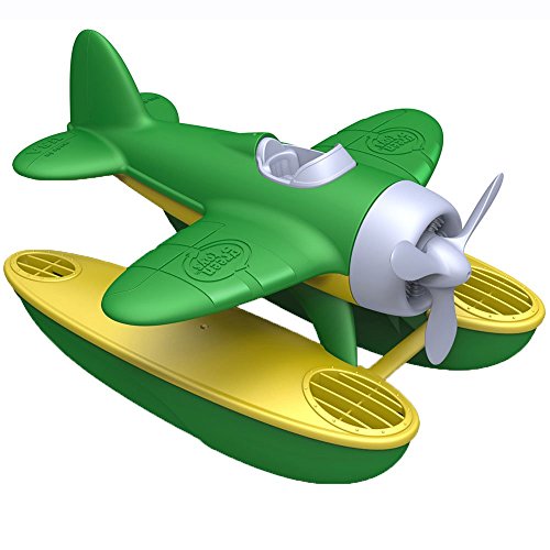 Book Cover Green Toys Seaplane in Green Color - BPA Free, Phthalate Free Floatplane for Improving Pincers Grip. Toys and Games ,9 x 9.5 x 6 inches