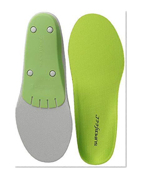 Book Cover Superfeet wideGREEN, High Arch Orthotic Insoles for Wide Feet, Unisex, Green