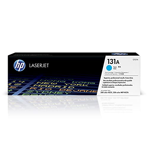 Book Cover HP 131A Cyan Toner Cartridge | Works with HP LaserJet Pro 200 color M251 Series, HP LaserJet Pro 200 color MFP M276 Series | CF211A