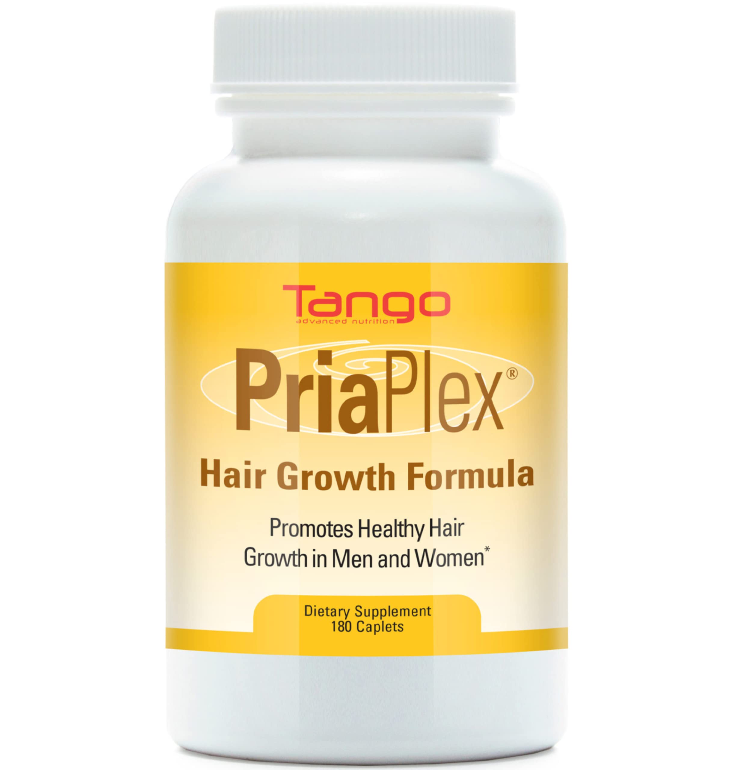 Book Cover PriaPlex Natural Hair Growth Supplement for Hair Loss for Men and Women, Supporting Healthy Hair Regrowth (180 Caplets)