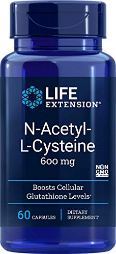 Book Cover 600mg N-Acetyl-L-Cysteine 60 Vegetarian Capsules