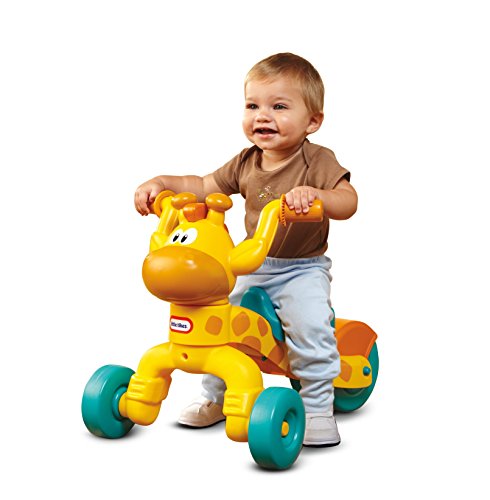 Book Cover Little Tikes Go and Grow Lil' Rollin' Giraffe, Ride on Giraffe Toddler Bike for Boys and Girls - 3 Wheel Ride on Toys for Children with Adjustable Seat