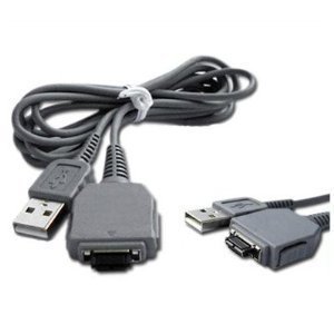 Book Cover USB VMC-MD1 VMCMD1 - Cable Cord Lead Wire for Sony Cyber-Shot DSC-W55, W80, W85, W90, W110, W120, W130, W150, W170, W200, W300, W370, WX1 Digital Camera Cable - 4.5 Feet Grey â€“ Bargains Depot
