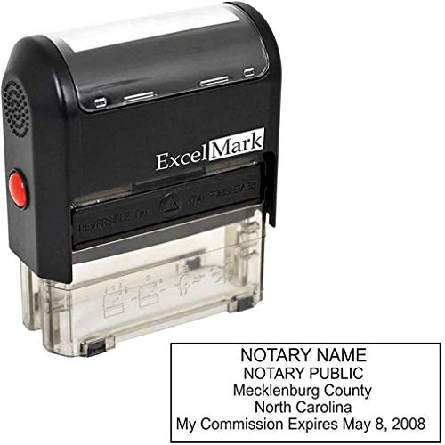 Book Cover ExcelMark Self Inking Notary Stamp - North Carolina