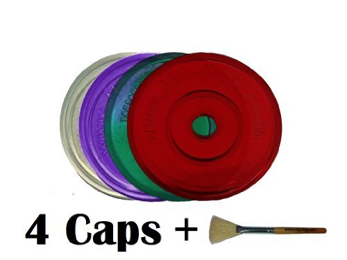Book Cover Caps for Keurig K-Cup Cups with Cleaning Brush (04 Caps)