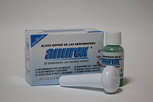 Book Cover Anurex - Hemorrhoid Relief Clinicall results 95 %effective First Reg. with FDA Aug. 1986 Patented Since 1986