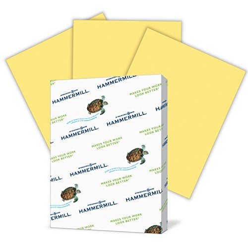 Book Cover Hammermill Colored Paper, Buff Printer Paper, 20lb, 8.5x11 Paper, Letter Size, 500 Sheets / 1 Ream, Pastel Paper, Colorful Paper (103325R)