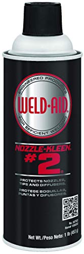 Book Cover Weld Aid Nozzle-Kleen #2 007022 - 16 wt. oz., Non-Flammable, Paintable Anti-Spatter Aerosol Spray for MIG, TIG Tips, Weldments