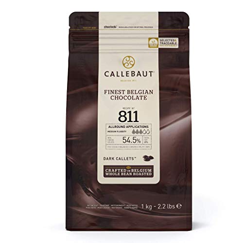 Book Cover Callebaut Chocolate Dark 53.8 Percent Easi-Melt Buttons Callets 2.5 Kg