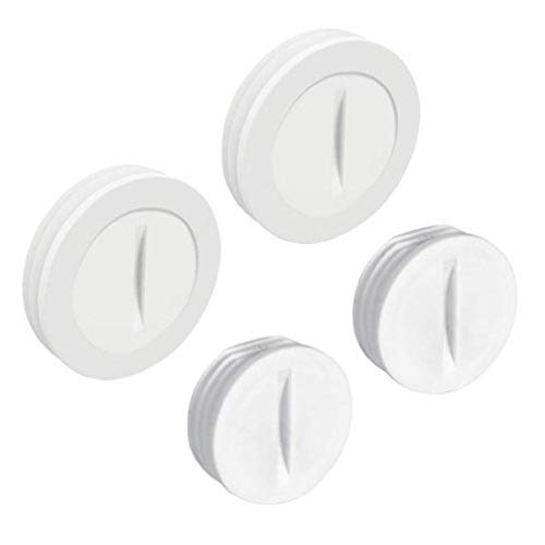 Book Cover Hubbell-Bell PCP47550WH Weatherproof Nonmetallic Closure Plug Assortment 1/2 in and Two 3/4 in, 4-Pack