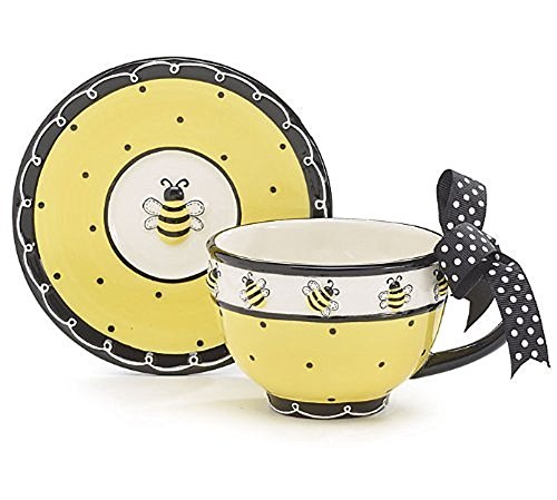 Book Cover Bee Days Saucer And Teacup Set