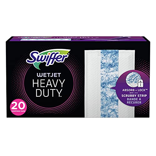 Book Cover Swiffer WetJet Heavy Duty Mopping Pad Refill, 20 Count