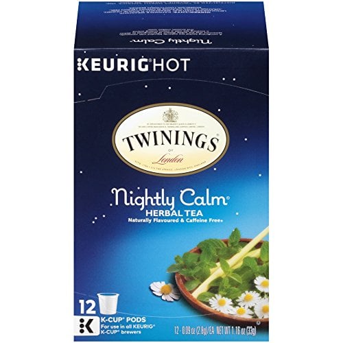 Book Cover Twinings of London Nightly Calm Tea K-Cups for Keurig, 12 Count