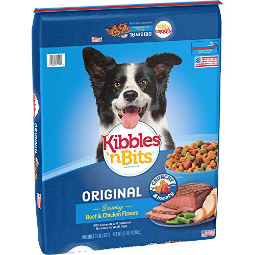 Book Cover Kibbles 'N Bits Original Savory Beef & Chicken Flavor Dry Dog Food, 31-Pound