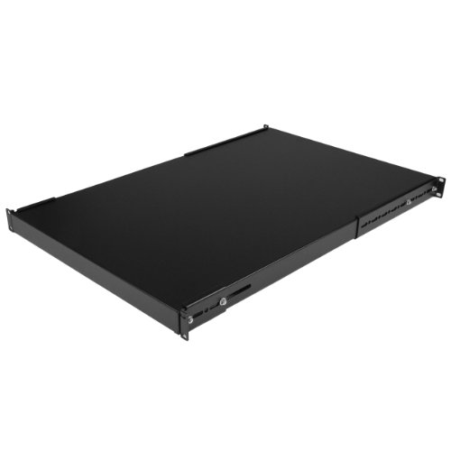 Book Cover StarTech.com 1U Adjustable Server Rack Mount Shelf - 175lbs - 19.5 to 38in Deep Universal Tray for 19