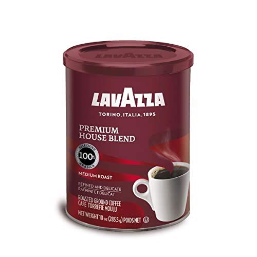 Book Cover Lavazza Premium House Blend Ground Coffee, Medium Roast, 10-Ounce Cans (Pack of 4)