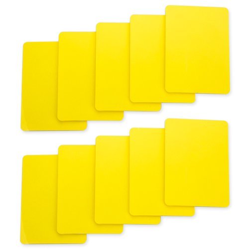 Book Cover Brybelly Lot of 10 Poker Size Cut Cards (Yellow)