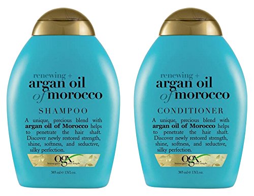 Book Cover (OGX) Organix Shampoo Moroccan Argan Oil + conditioner, 13 oz combo