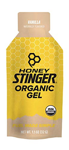 Book Cover Honey Stinger Organic Energy Gel, Vanilla, Sports Nutrition, 1.1 Ounce (Pack of 24)