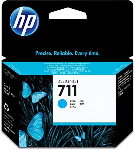 Book Cover HP 711 29-ml Cyan Designjet Ink Cartridge (CZ130A) for HP DesignJet T120 24-in Printer HP DesignJet T520 24-in Printer HP DesignJet T520 36-in PrinterHP DesignJet printheads help you respond quickly by providing quality speed and easy hassle-free printing