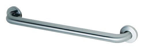 Book Cover Bobrick 5806x36 304 Stainless Steel Straight Grab Bar with Concealed Mounting and Snap Flange, Satin Finish, 1-1/4