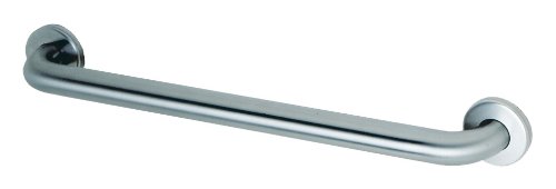 Book Cover Bobrick 6806x36 304 Stainless Steel Straight Grab Bar with Concealed Mounting Snap Flange, Satin Finish, 1-1/2